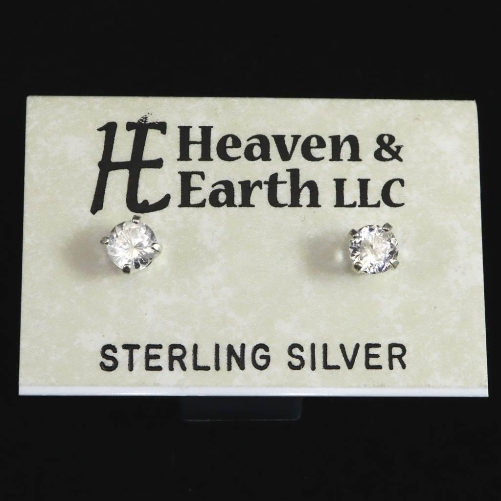 H&E社 アゼツライト 4mmラウンド ピアス  0.68g #55028 | 2枚目