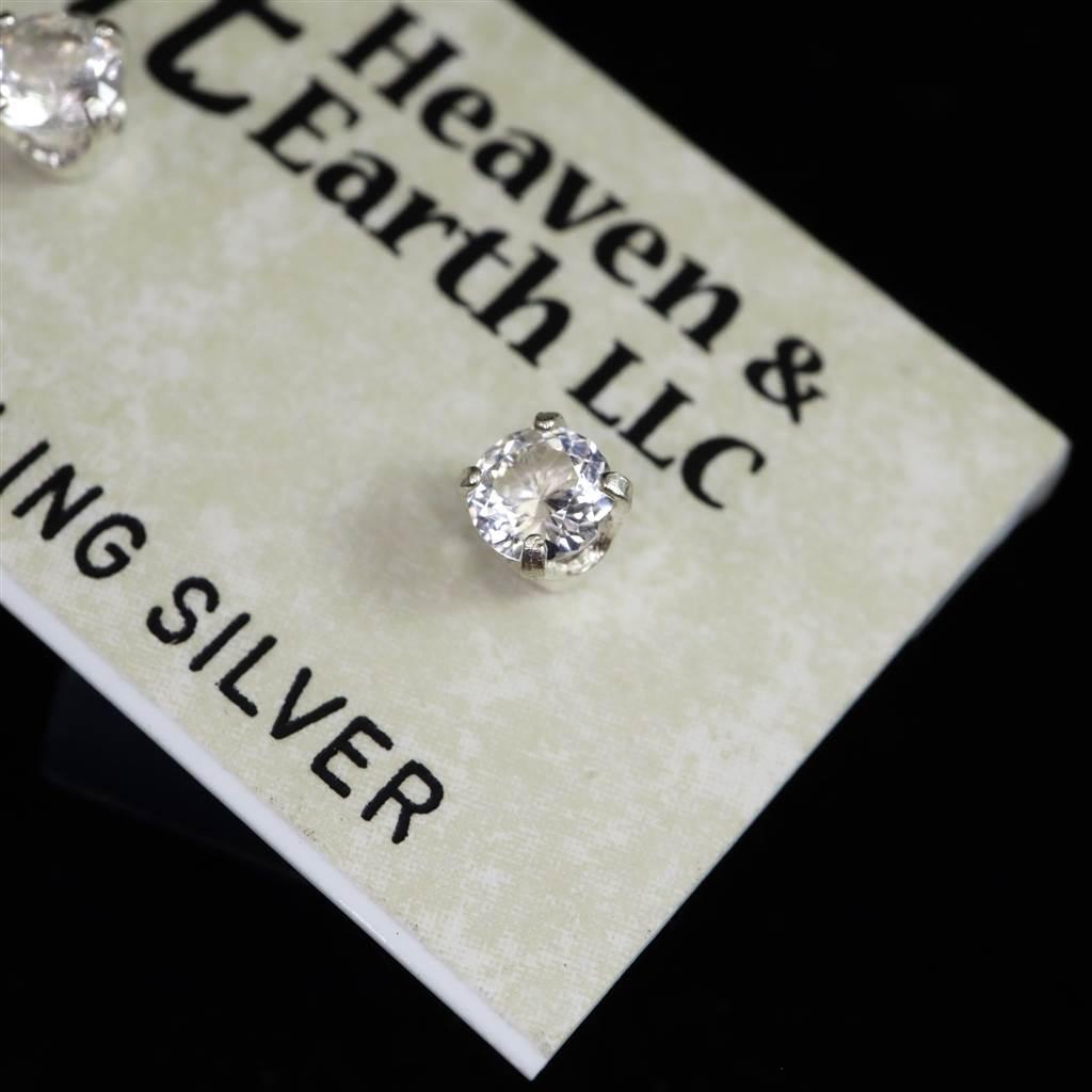 H&E社 アゼツライト 4mmラウンド ピアス  0.68g #55028 | 4枚目