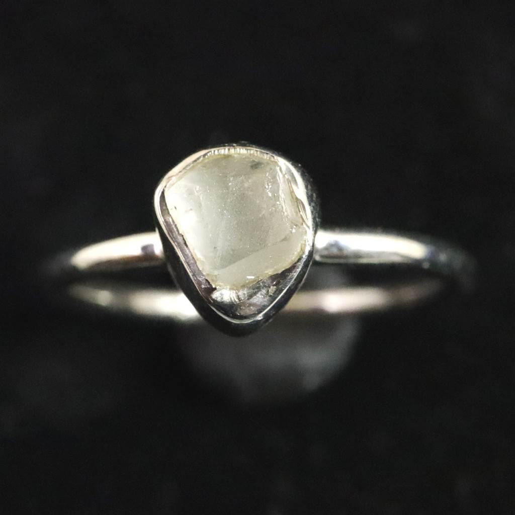 ロシア産 フェナカイト 5X5mm 原石 リング 11号 #39125