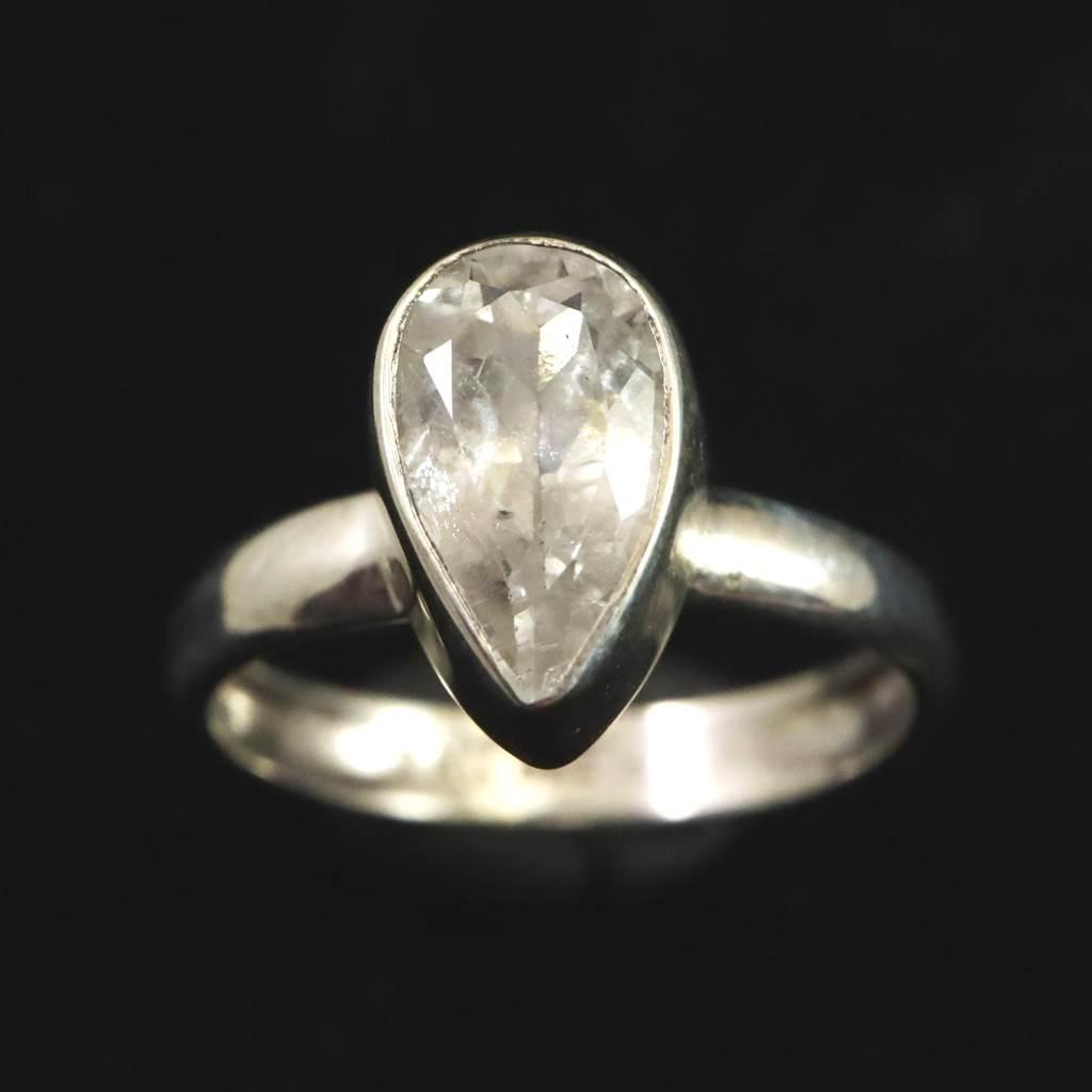 ロシア産 フェナカイト 10mmペアシェイプカット  リング 12号 #24840 | 2枚目