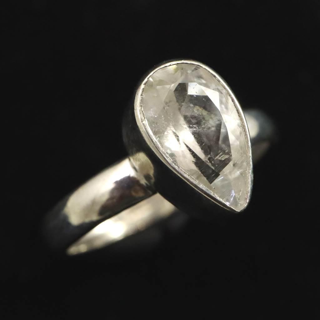 ロシア産 フェナカイト 10mmペアシェイプカット  リング 12号 #24840 | 3枚目