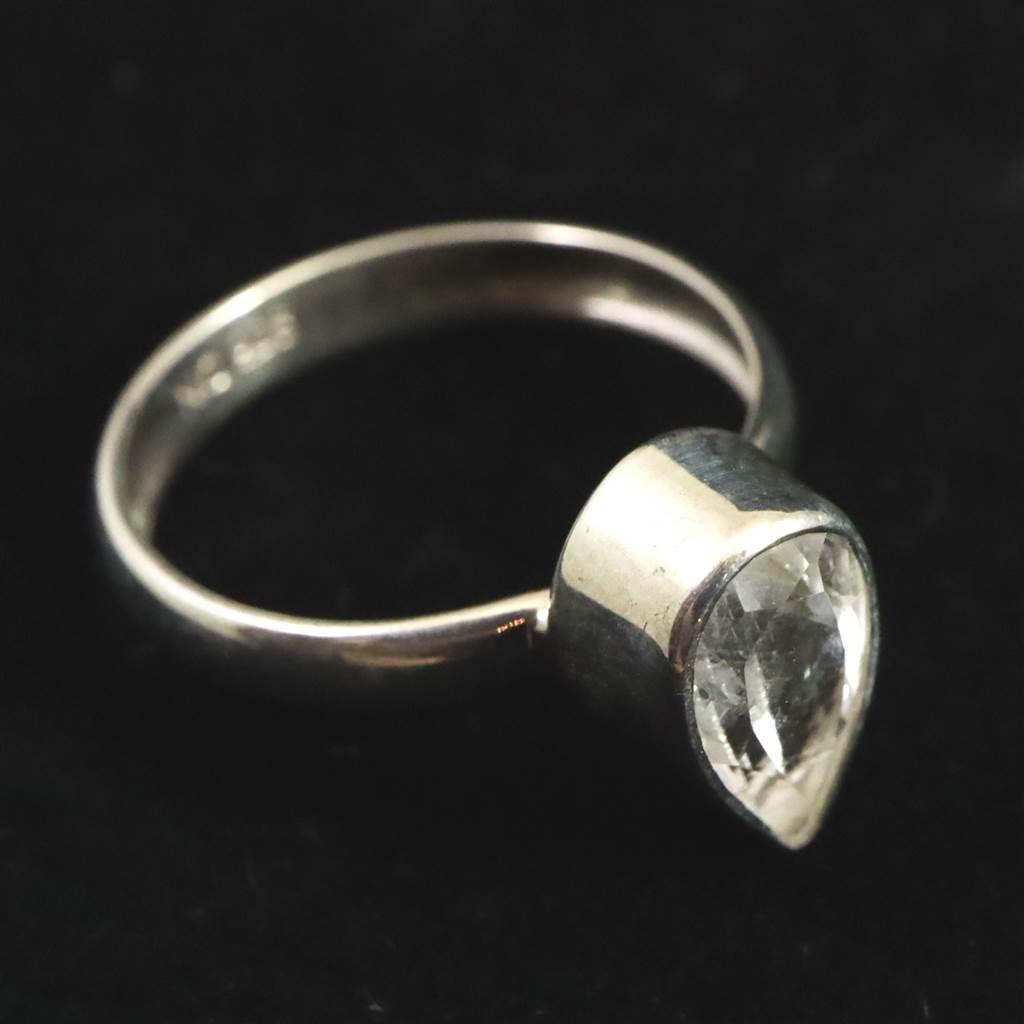 ロシア産 フェナカイト 10mmペアシェイプカット  リング 12号 #24840 | 5枚目