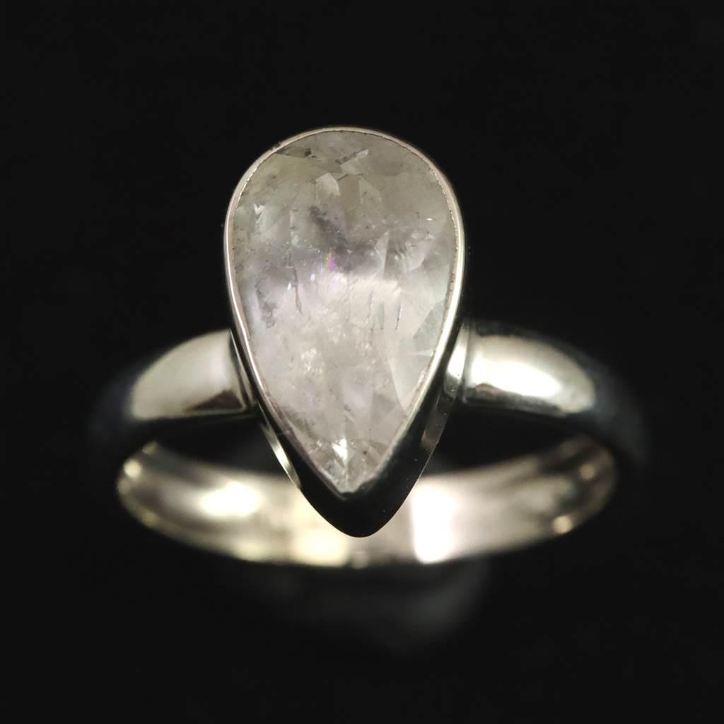 ロシア産 フェナカイト 11mmペアシェイプカット  リング 11号 #29546