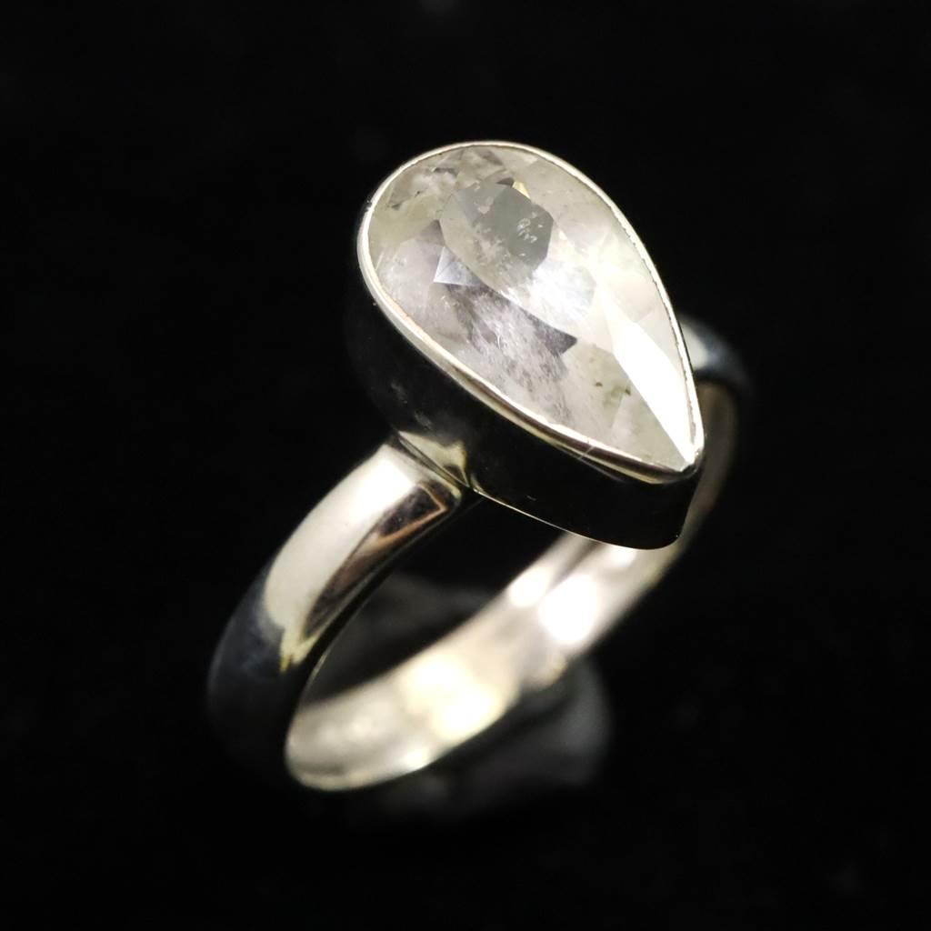 ロシア産 フェナカイト 11mmペアシェイプカット  リング 11号 #29546 | 2枚目