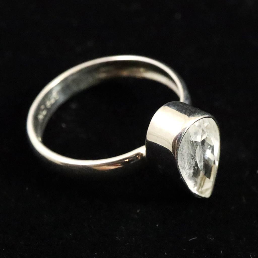 ロシア産 フェナカイト 11mmペアシェイプカット  リング 11号 #29546 | 5枚目