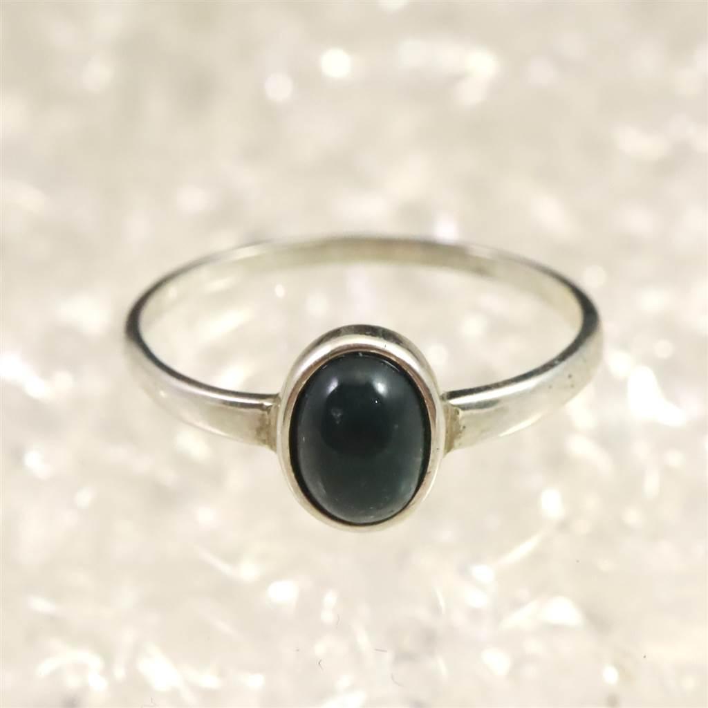 出雲碧玉 出雲石  5.5mmオーバル リング 9号 ディレクトリーカード付 0.80g #58259