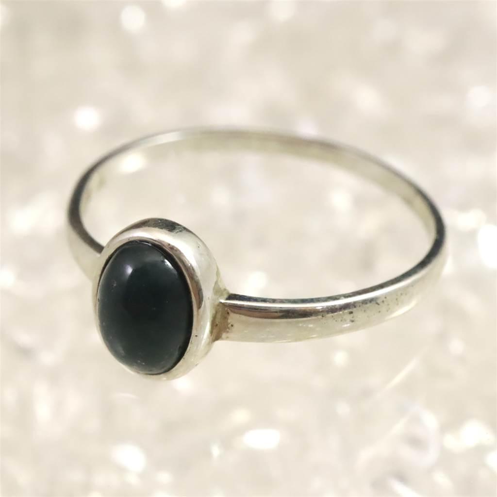 出雲碧玉 出雲石  5.5mmオーバル リング 9号 ディレクトリーカード付 0.80g #58259 | 3枚目