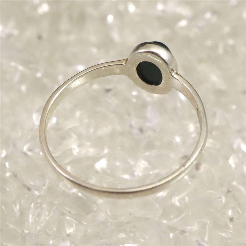 出雲碧玉 出雲石  5.5mmオーバル リング 9号 ディレクトリーカード付 0.80g #58259 | 4枚目