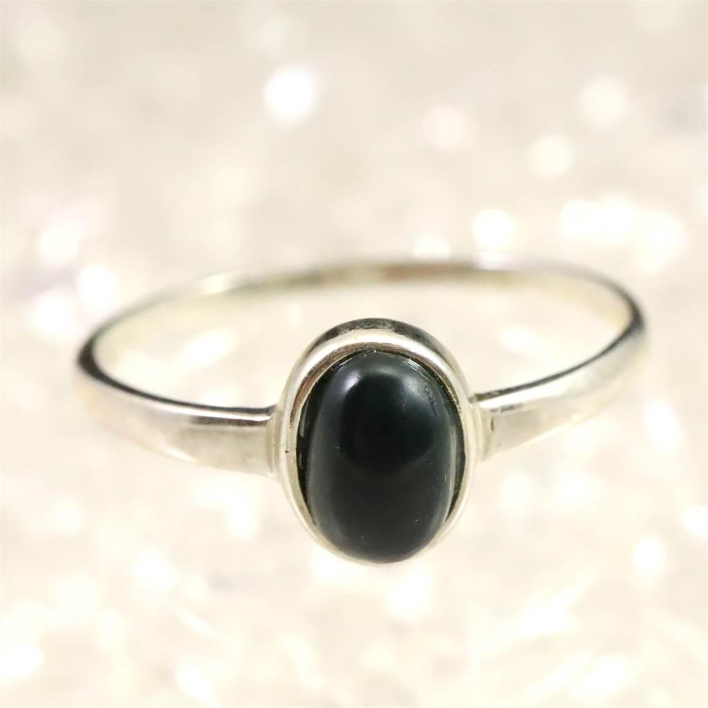 出雲碧玉 出雲石  5.5mmオーバル リング 11号 ディレクトリーカード付 0.82g #47782