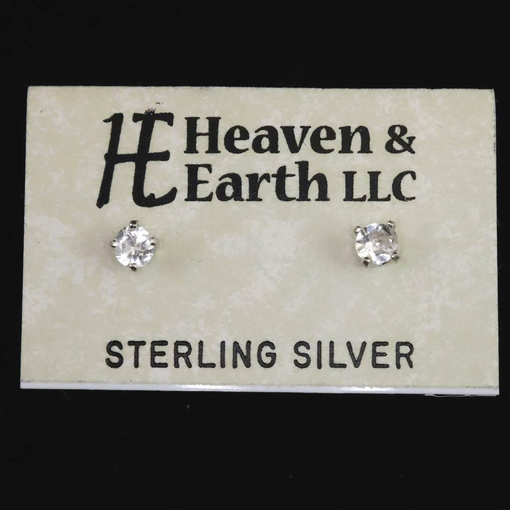 H&E社 フェナカイト  3.0mmラウンドカット ピアス  #39048