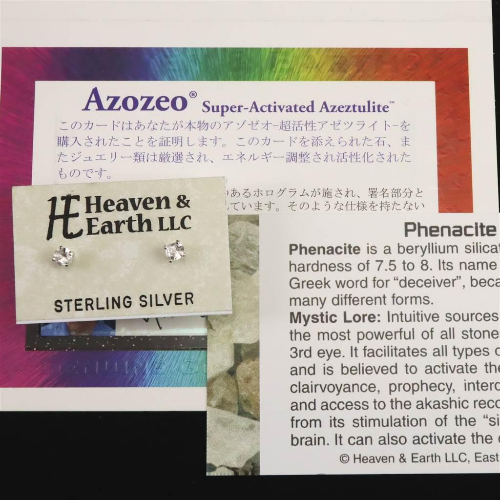 H&E社 フェナカイト  3.0mmラウンドカット ピアス  #39048 | 5枚目