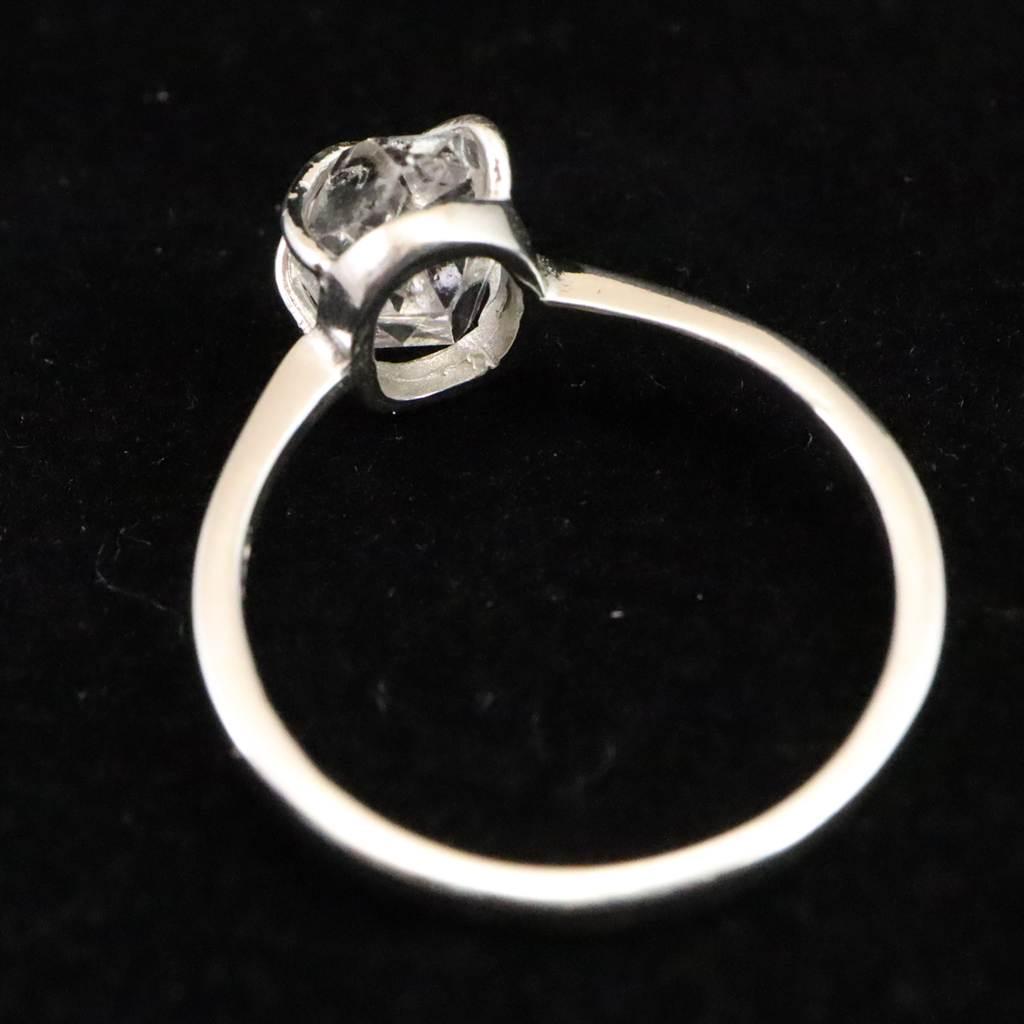 H&E社 ハーキマーダイヤモンド 原石 リング 11号 1.6ｇ #97224 | 6枚目