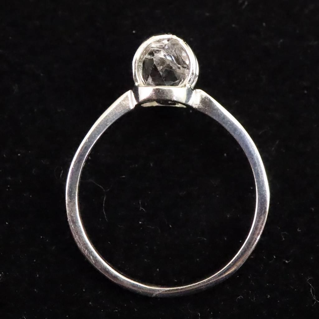 H&E社 ハーキマーダイヤモンド 原石 リング 14号 1.6ｇ #41467 | 7枚目