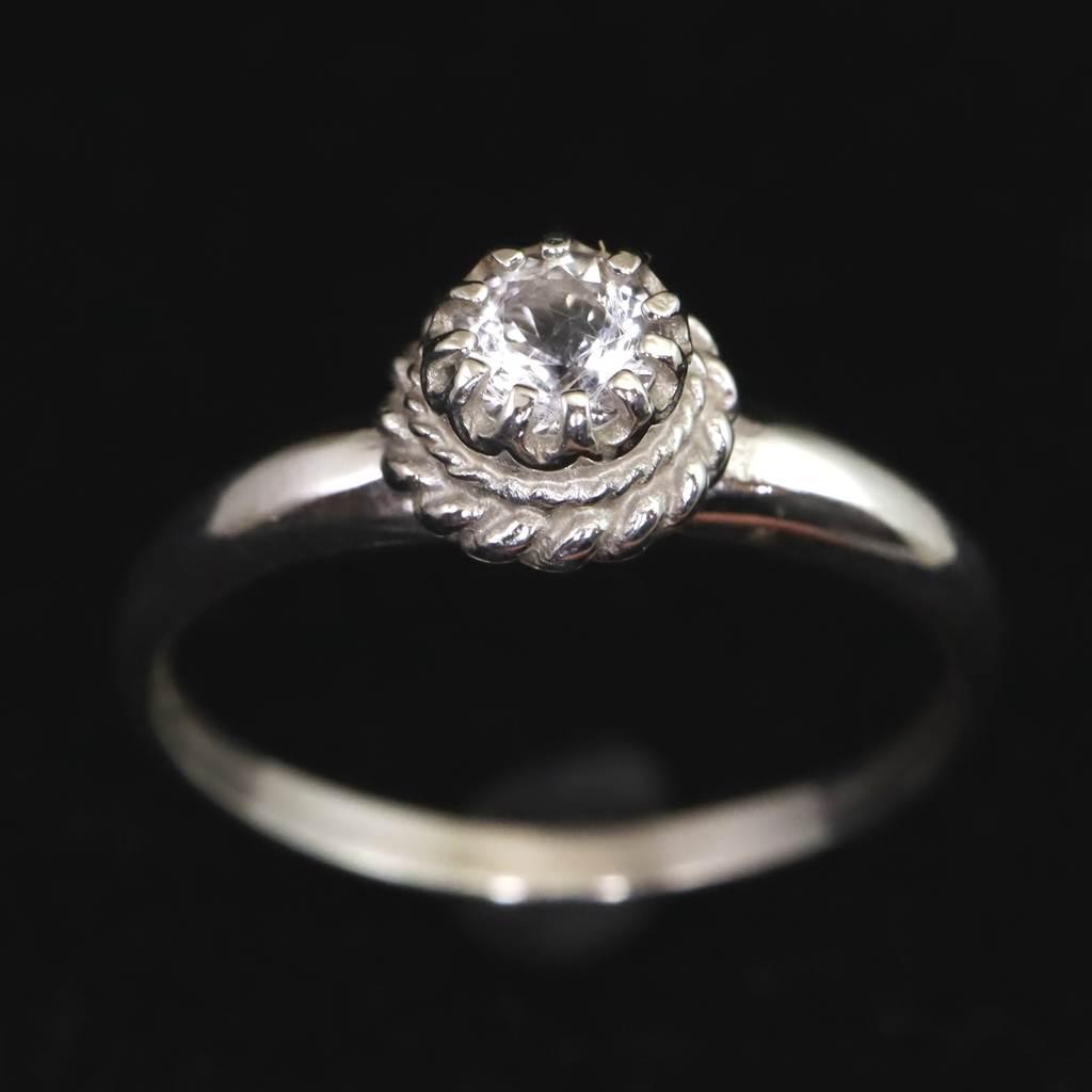 H＆E社 アゼツライト 5mmラウンド リング 16号  現品 2.0g #28400 | 2枚目