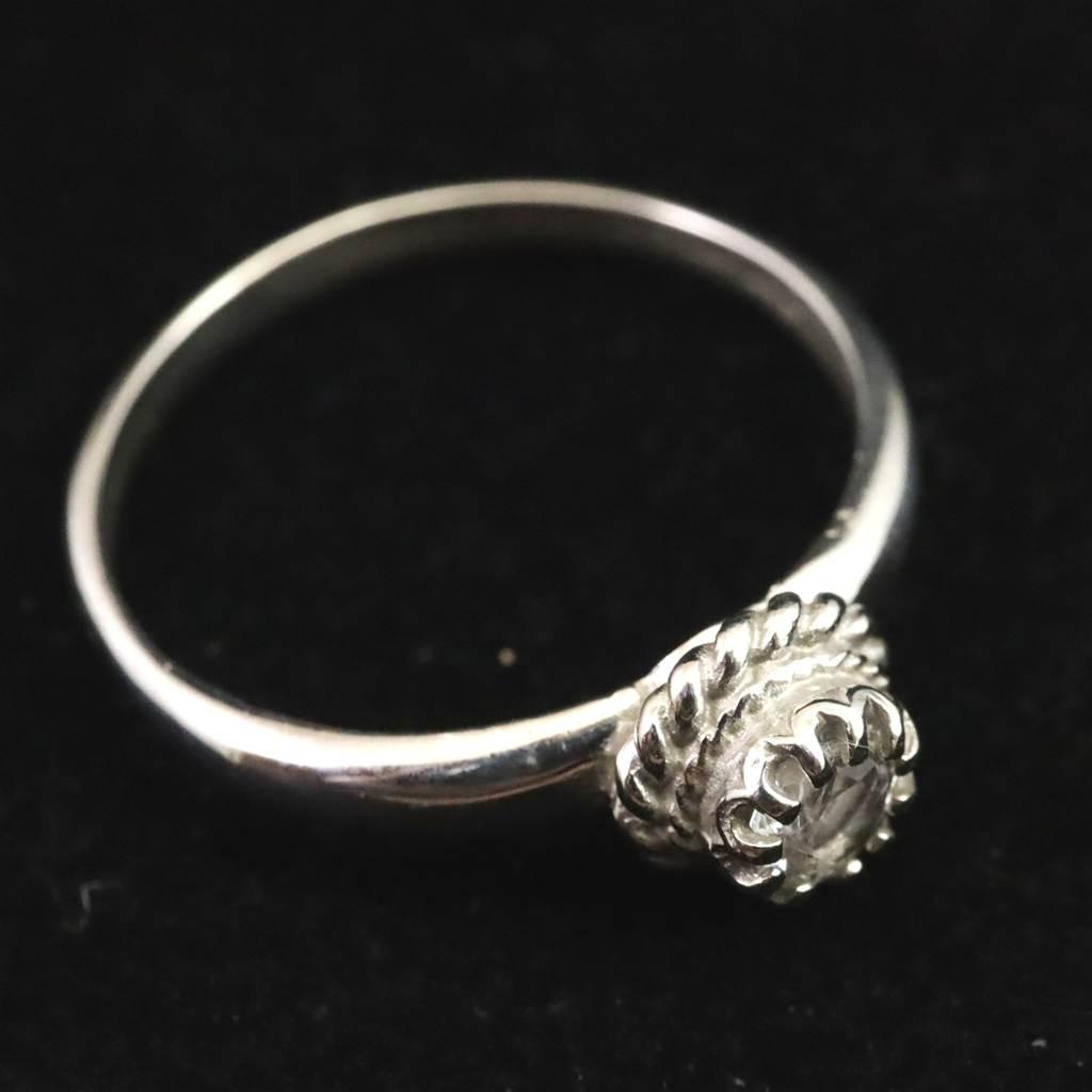 H＆E社 アゼツライト 5mmラウンド リング 16号  現品 2.0g #28400 | 5枚目