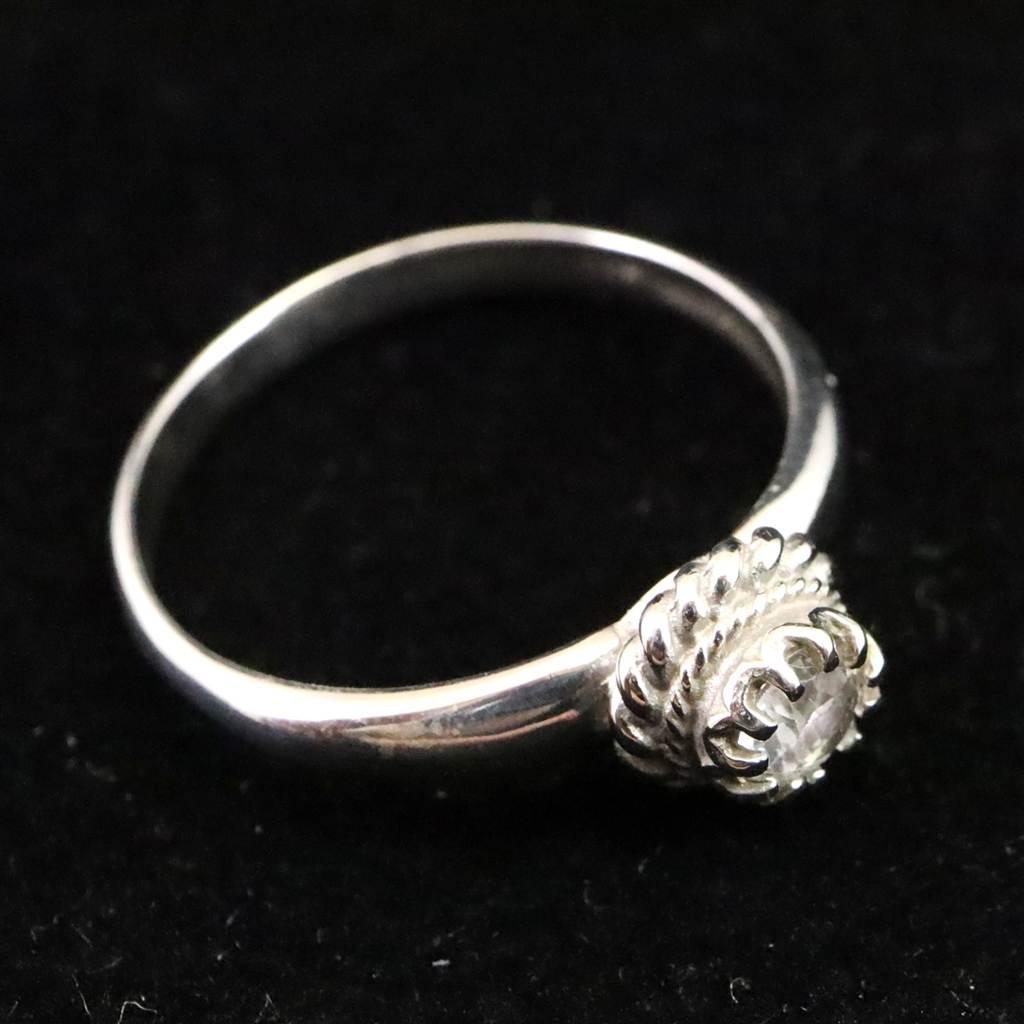 H＆E社 アゼツライト 5mmラウンド リング 14号  現品 2.1g #56735 | 4枚目