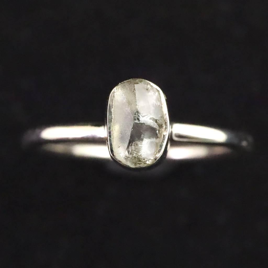 ブラジル産　グリーン ヘルデライト  原石 リング 14号 1.8g #98109 | 3枚目