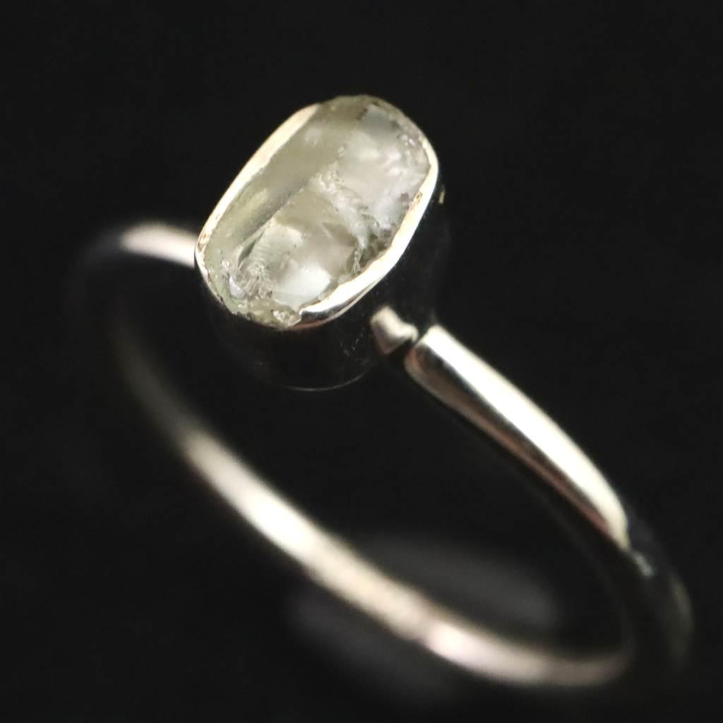 ブラジル産　グリーン ヘルデライト  原石 リング 14号 1.8g #98109 | 4枚目