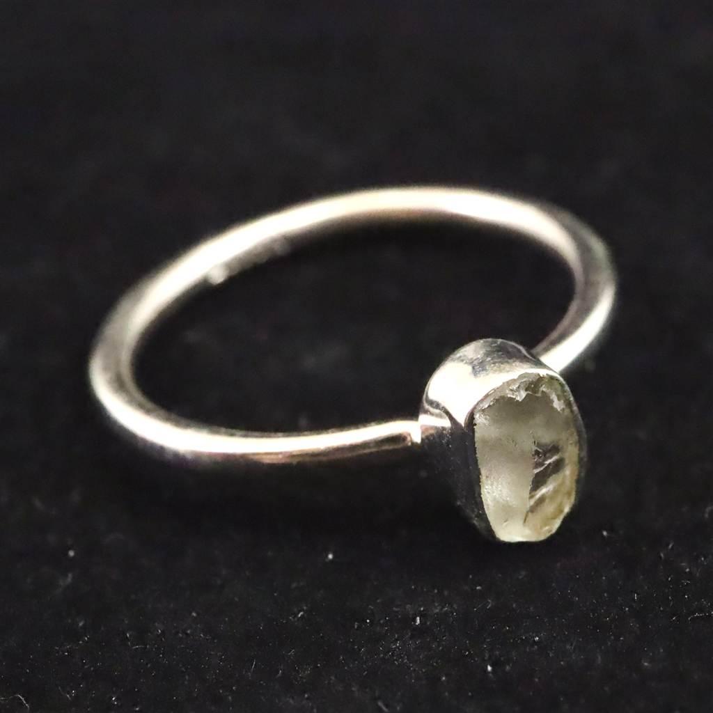 ブラジル産　グリーン ヘルデライト  原石 リング 14号 1.8g #98109 | 5枚目