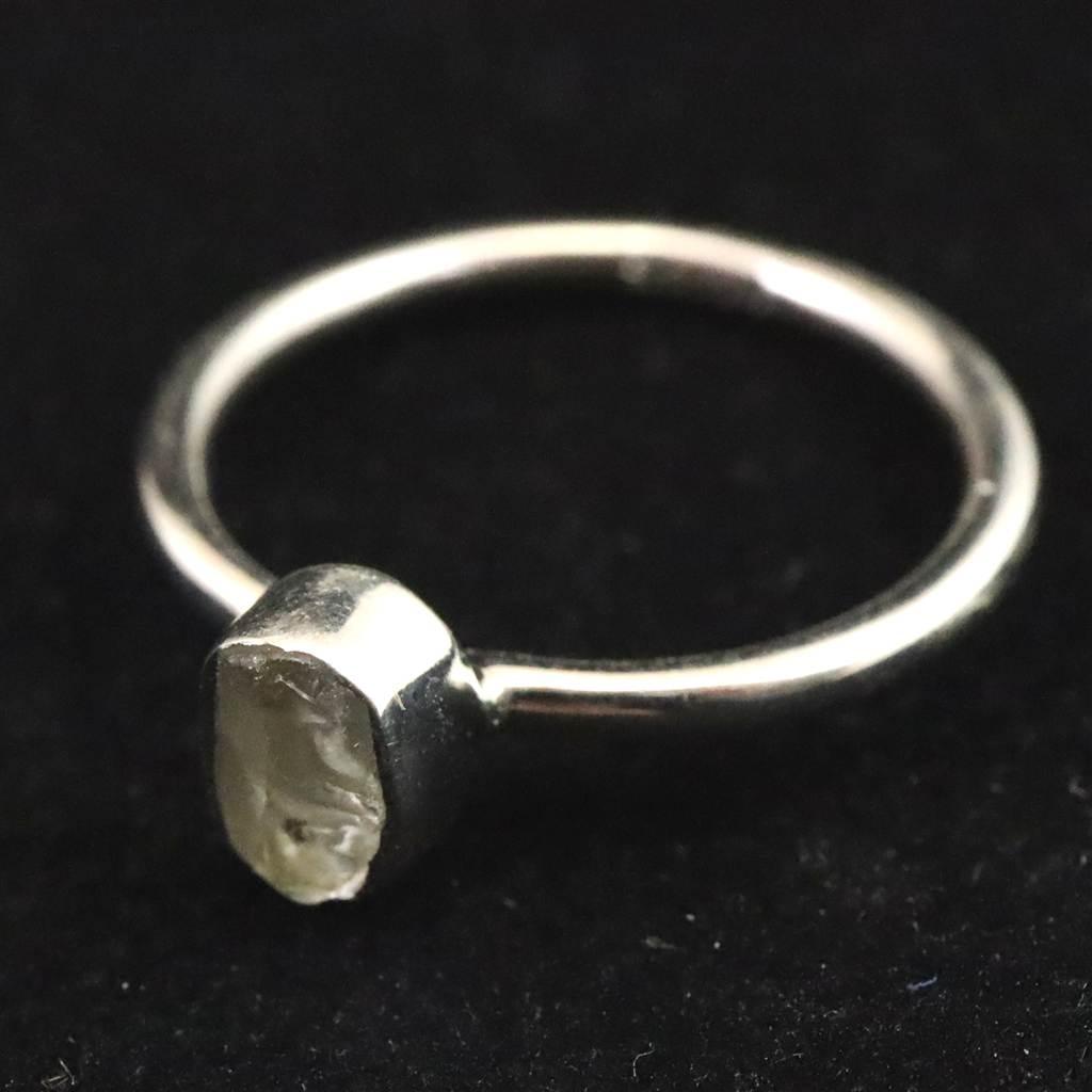 ブラジル産　グリーン ヘルデライト  原石 リング 14号 1.8g #98109 | 6枚目