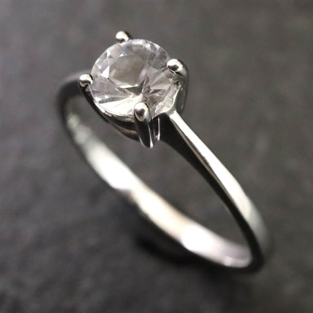 ブラジル産 フェナカイト 5mmラウンドカット リング 鑑別書付 13号 #98321 | 3枚目