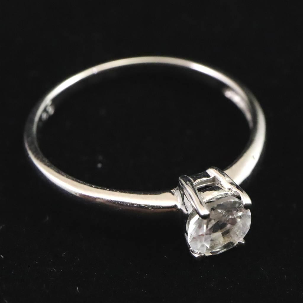 ブラジル産 フェナカイト 4.7mmラウンドカット リング 鑑別書付 11号 #69794 | 4枚目