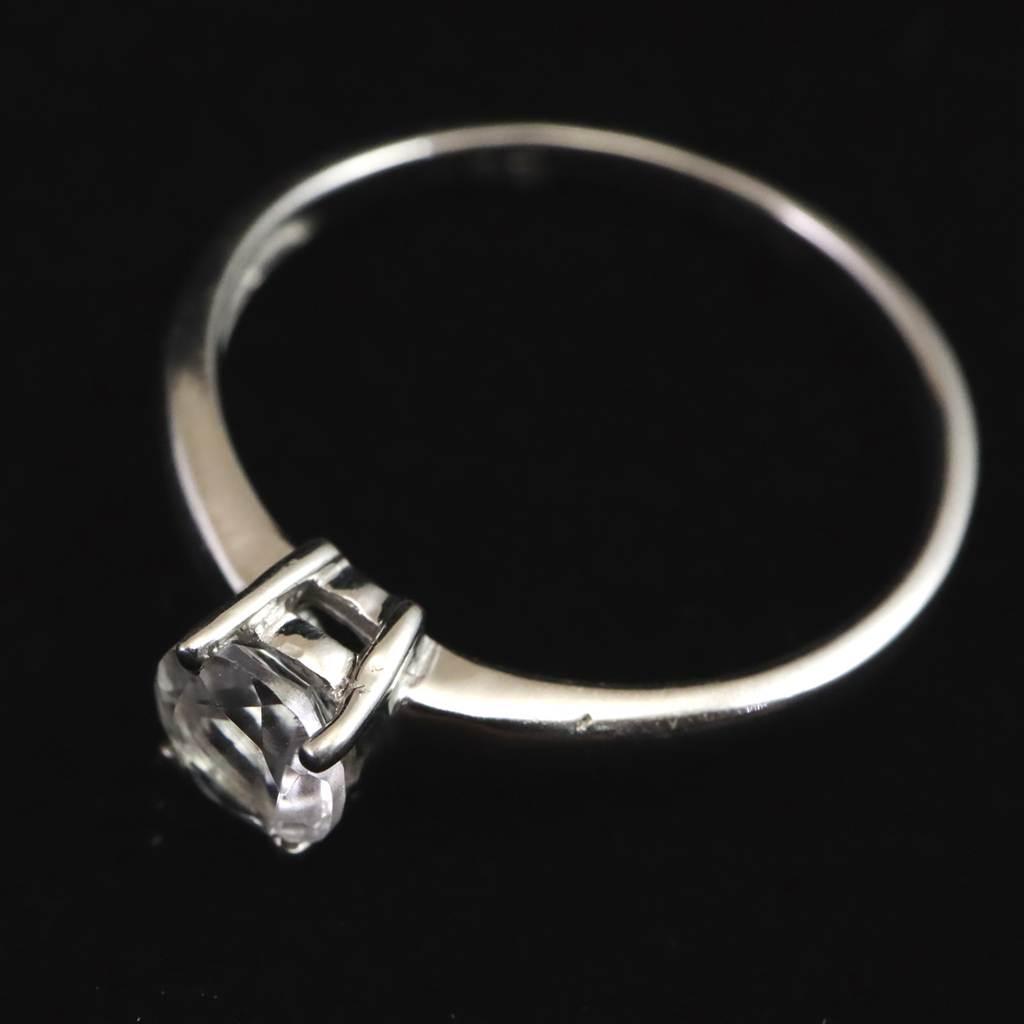 ブラジル産 フェナカイト 4.7mmラウンドカット リング 鑑別書付 11号 #69794 | 6枚目