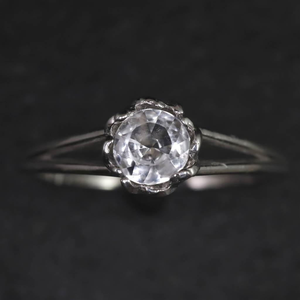 ブラジル産 フェナカイト 5mmラウンドカット リング 鑑別書付 18号 #12250 | 2枚目