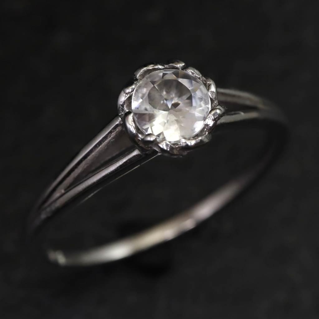 ブラジル産 フェナカイト 5mmラウンドカット リング 鑑別書付 18号 #12250 | 3枚目