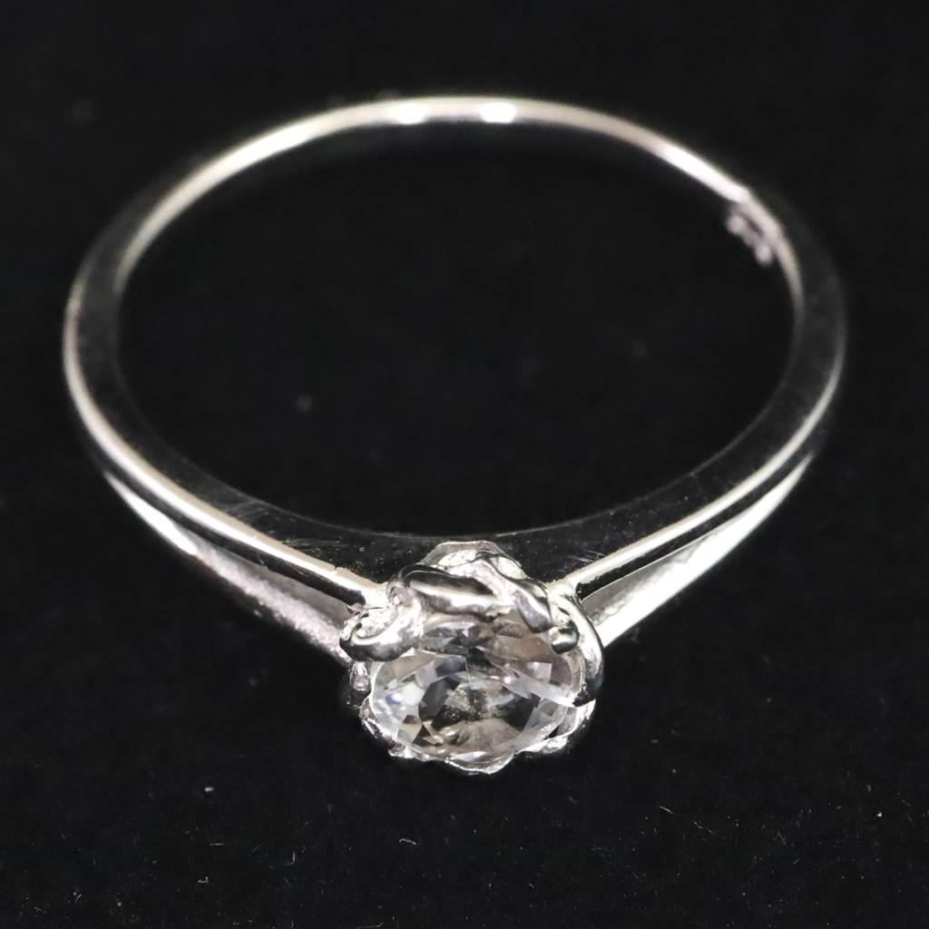 ブラジル産 フェナカイト 5mmラウンドカット リング 鑑別書付 18号 #12250 | 6枚目