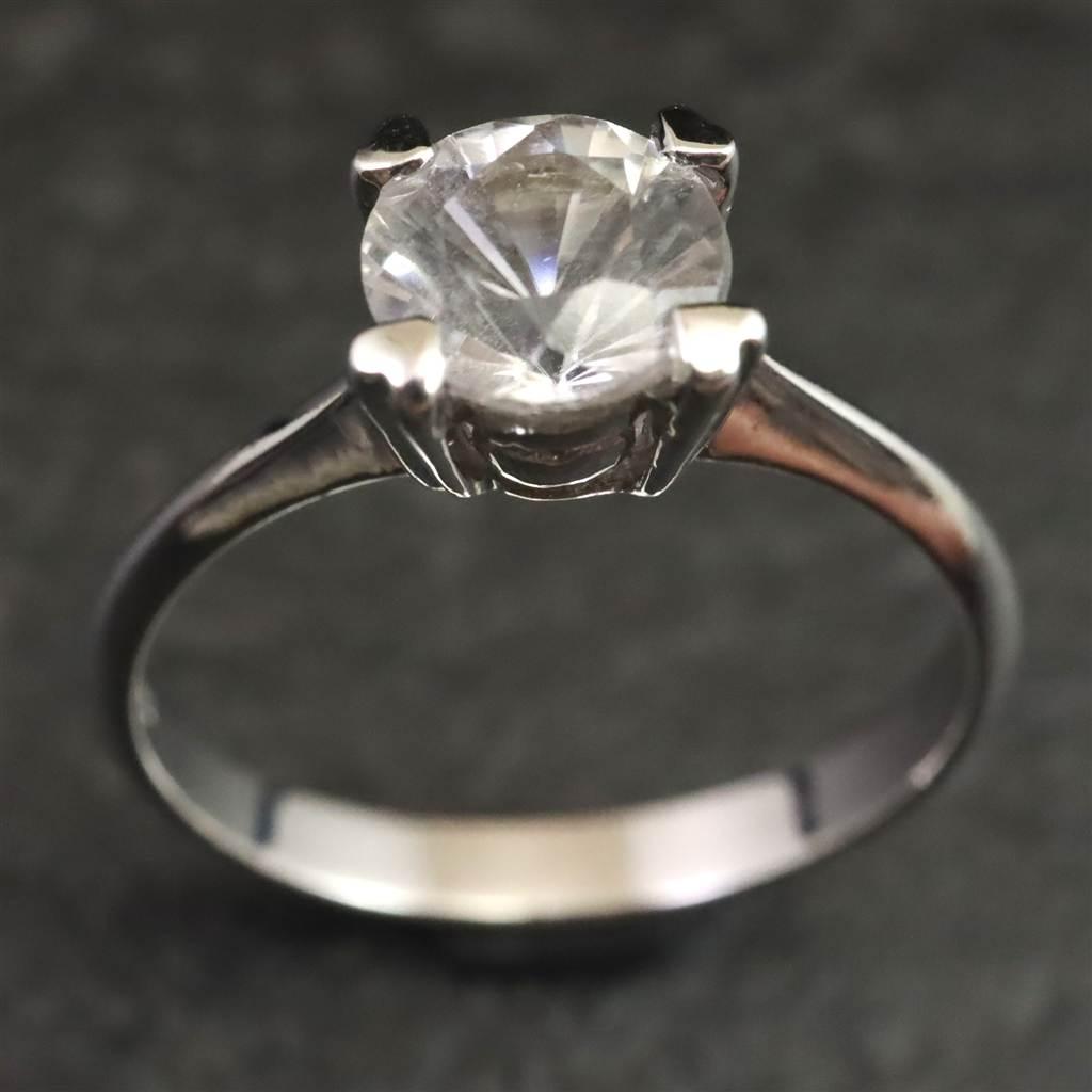 ブラジル産 フェナカイト 6.6mmラウンドカット リング 鑑別書付 15号 #51082 | 4枚目