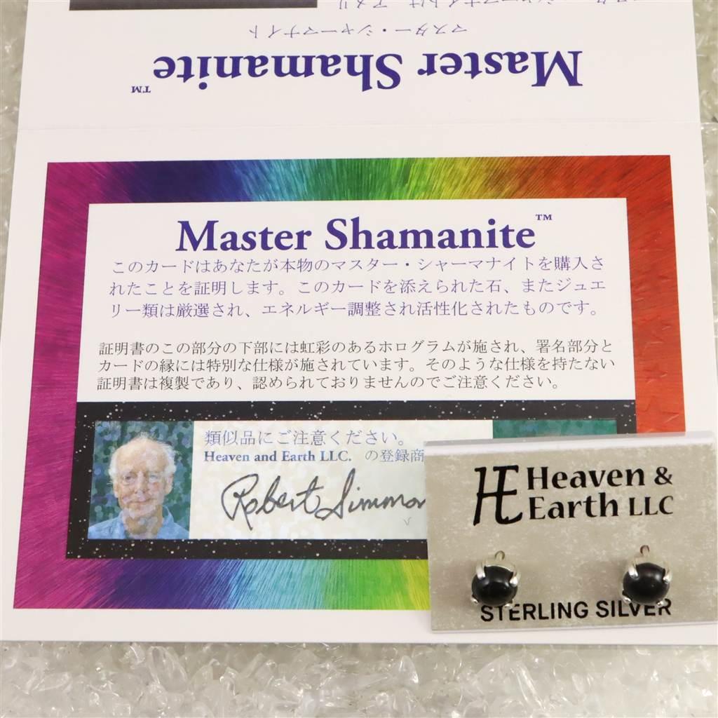 H&E社 マスターシャーマナイト 6mmラウンド ピアス   #62687 | 4枚目