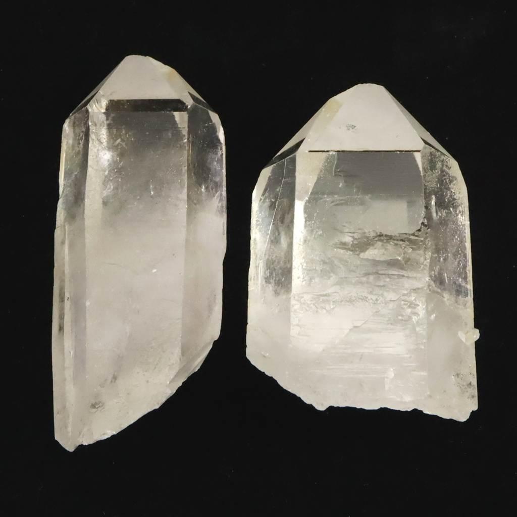 ブラジル トマスゴンサガ産 水晶　原石 2本セット 129g #241461枚目の画像
