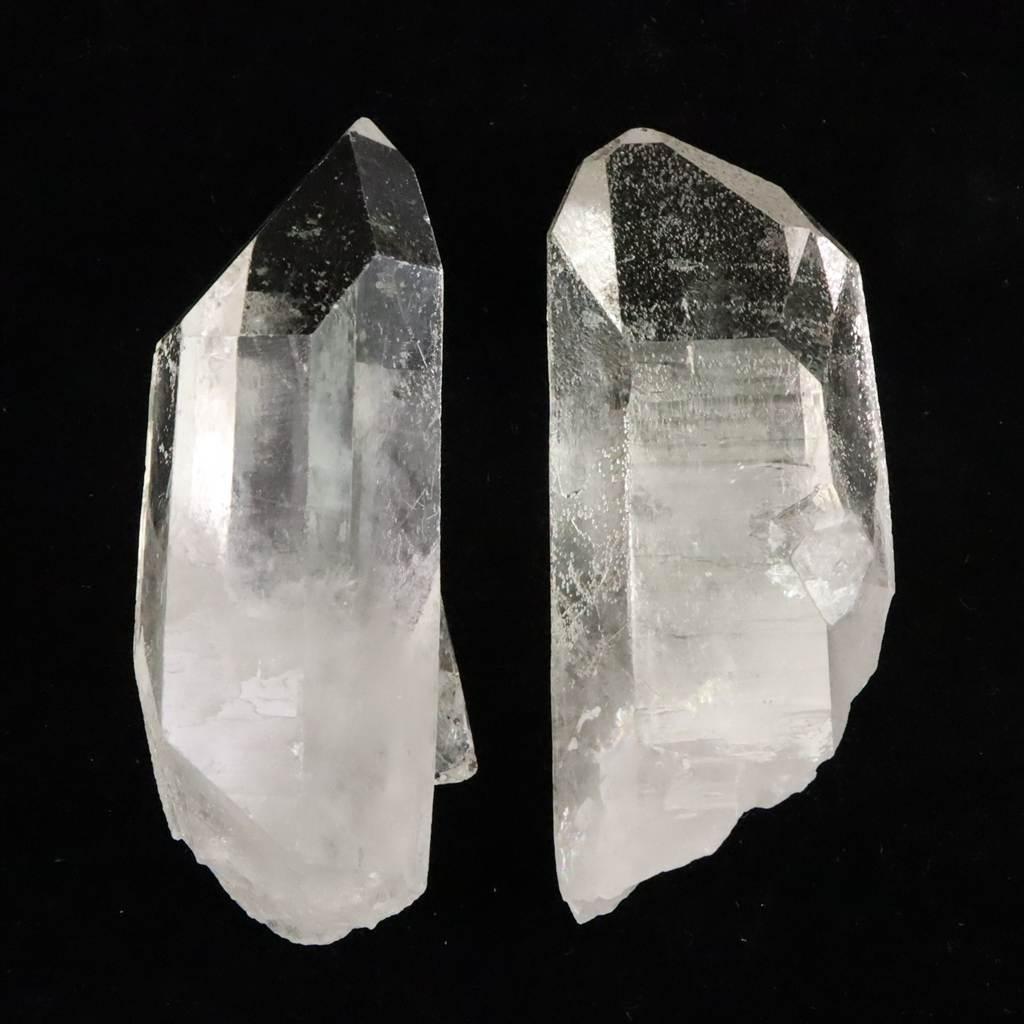 ブラジル トマスゴンサガ産 水晶　原石 2本セット 128g #944071枚目の画像