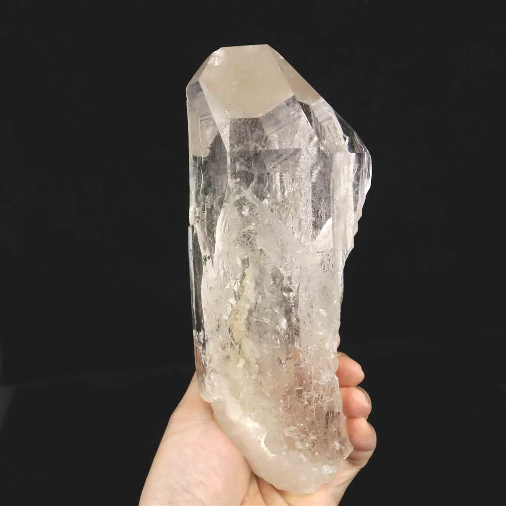 モンブラン産 水晶 レコードキーパー 水入り セルフヒールド タビュラー 1038g #179231枚目の画像
