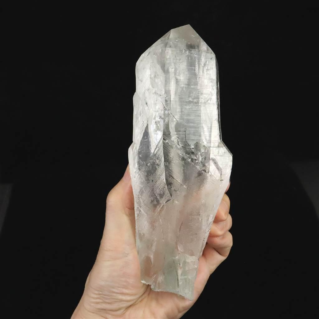 モンブラン産 水晶 レコードキーパー グリーン ファントム タビュラー 726.5g #358861枚目の画像