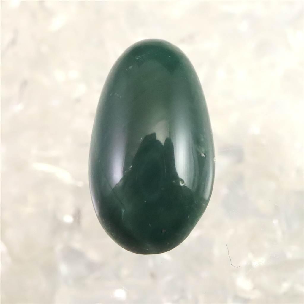 出雲碧玉 出雲石  17.5mmオーバル ルース ディレクトリーカード付 1.18g #36508