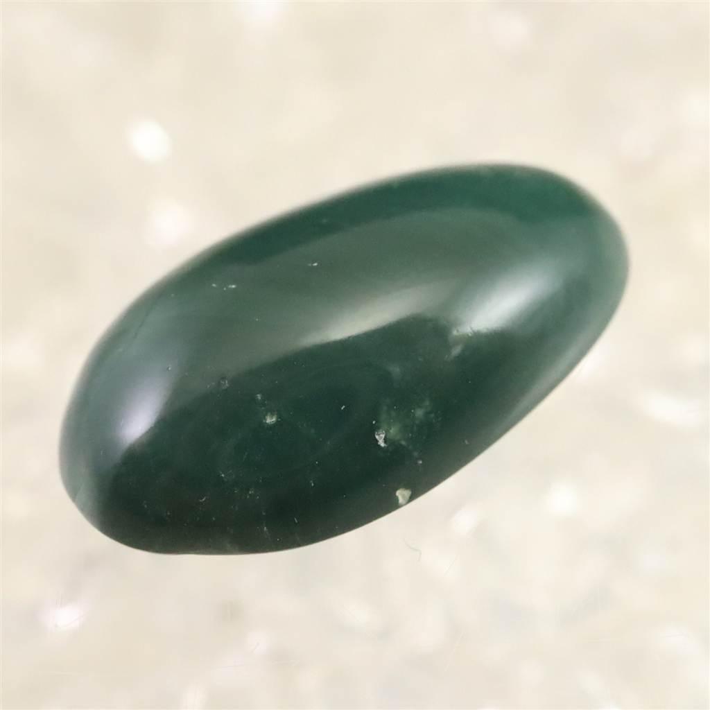 出雲碧玉 出雲石  17.5mmオーバル ルース ディレクトリーカード付 1.18g #36508 | 3枚目