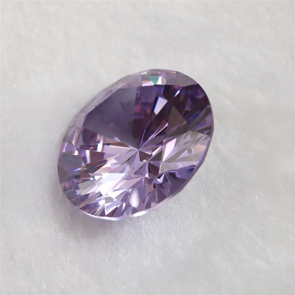 キュービックジルコニア CZ  30mm ラウンドカット ルース ラベンダー #49496 | 4枚目