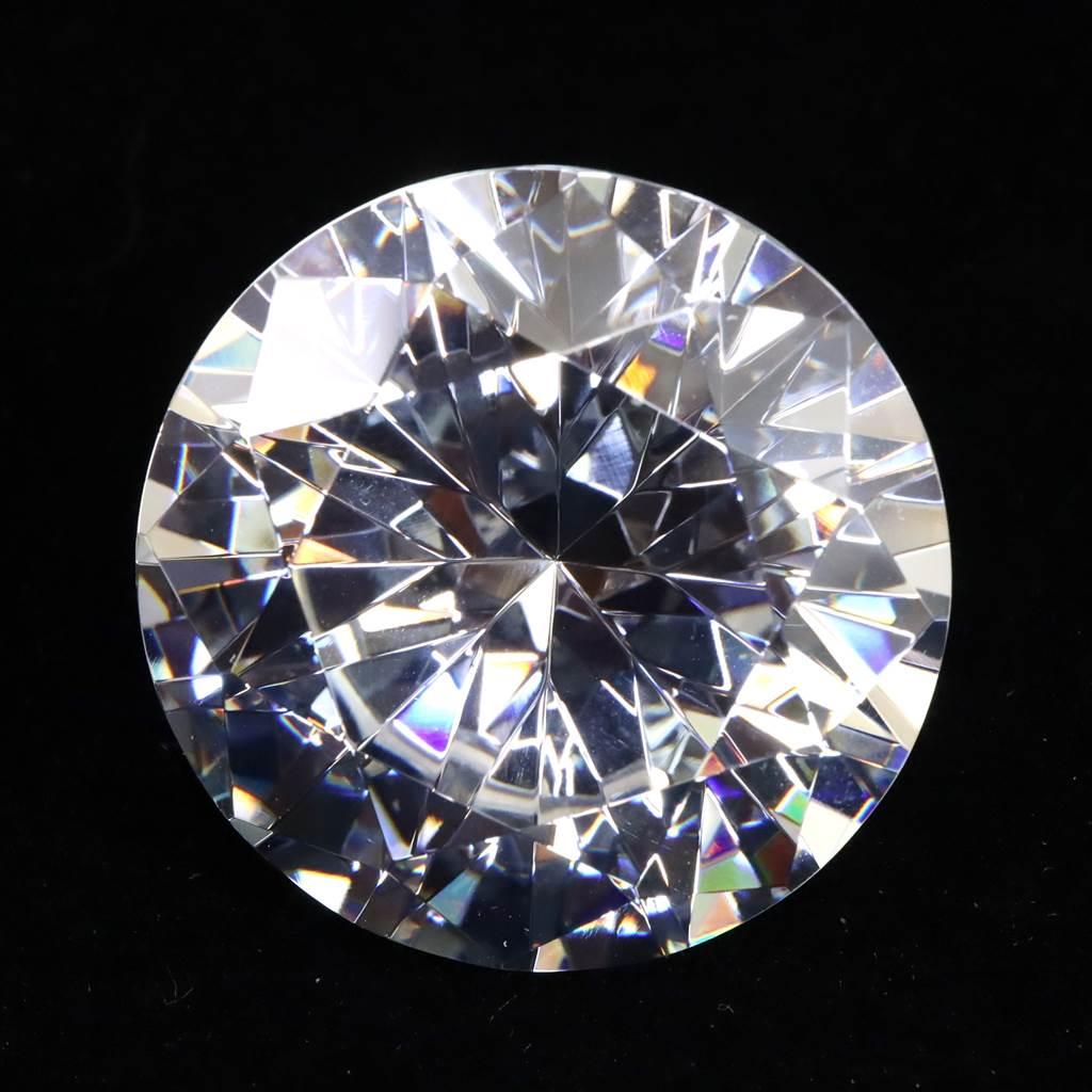 キュービックジルコニア CZ  50mm ラウンドカット ルース クリア　 #55112
