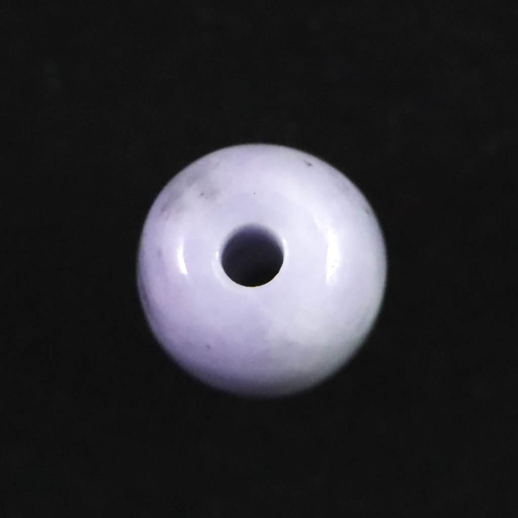 糸魚川翡翠  ヒスイ 小滝産 ラベンダー 9.9mm管玉 ビーズ ディレクトリカード付 1.07g #69718 | 5枚目