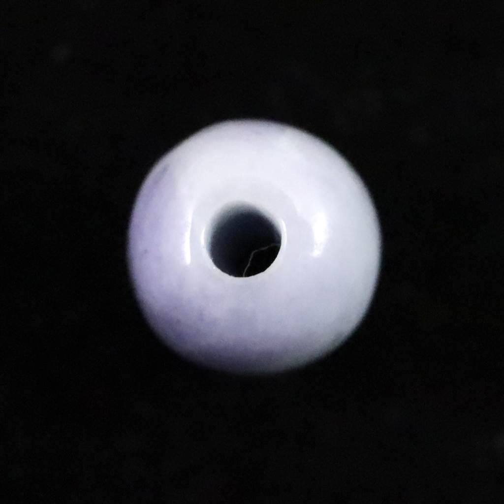 糸魚川翡翠  ヒスイ 小滝産 ラベンダー 9.8mm管玉 ビーズ ディレクトリカード付 0.82g #16283 | 6枚目