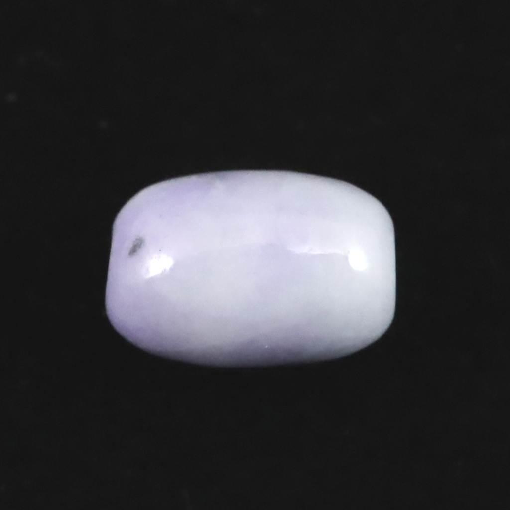 糸魚川翡翠  ヒスイ 小滝産 ラベンダー 9.9mm管玉 ビーズ ディレクトリカード付 0.82g #72333