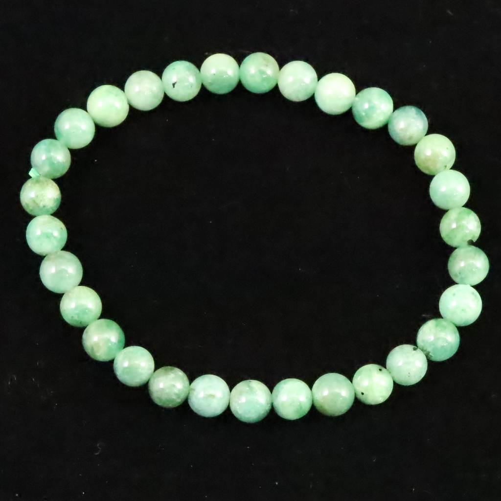 エメラルド ライトカラー　6mmブレスレット 9.7g #77532