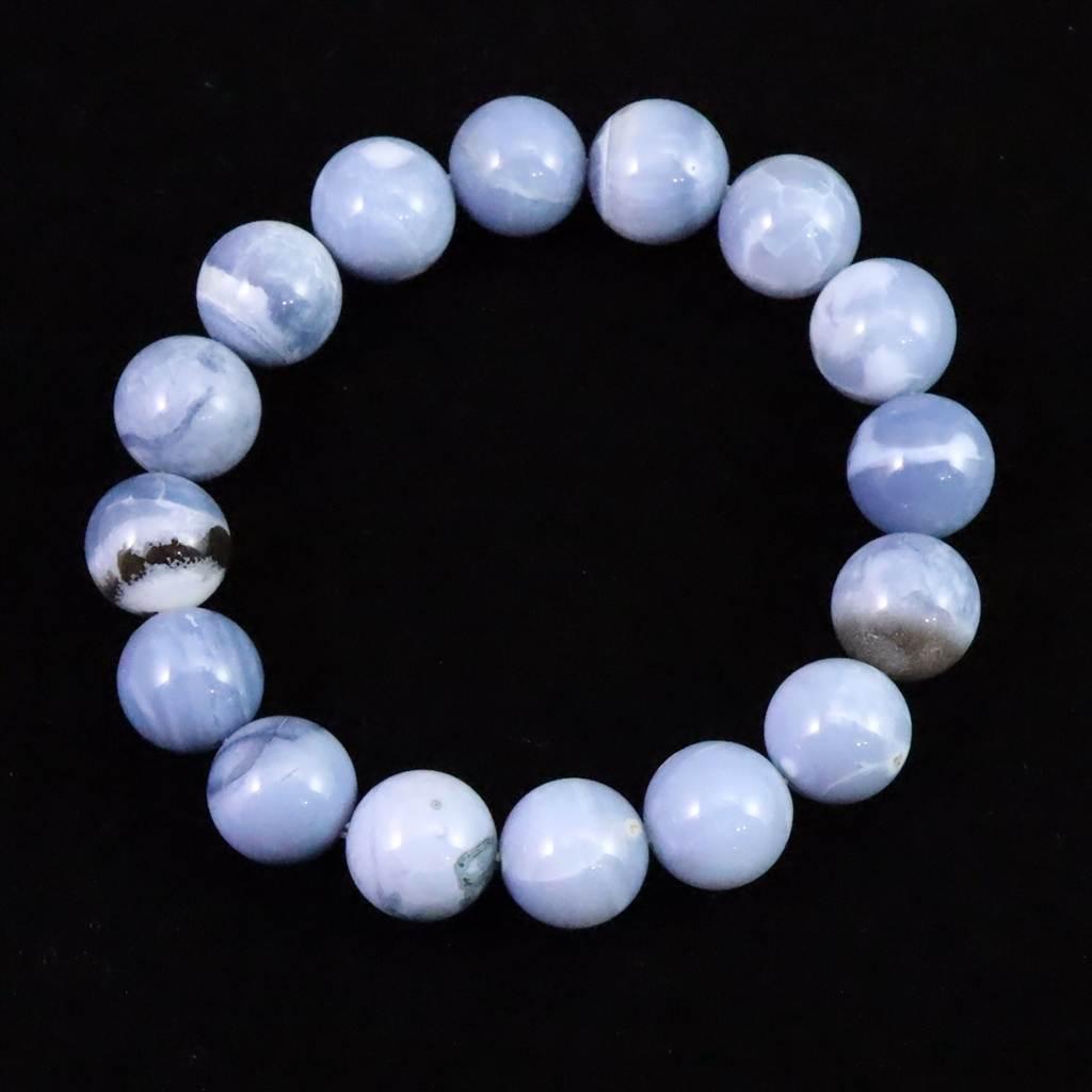 オーストラリア産 ブルーオパール 13mmブレスレット 41.2g #78269