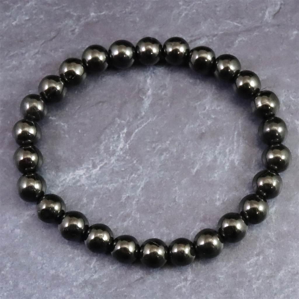 ノーブルシュンガイト  エリートシュンガイト　8mmブレスレット 13.78g #95784