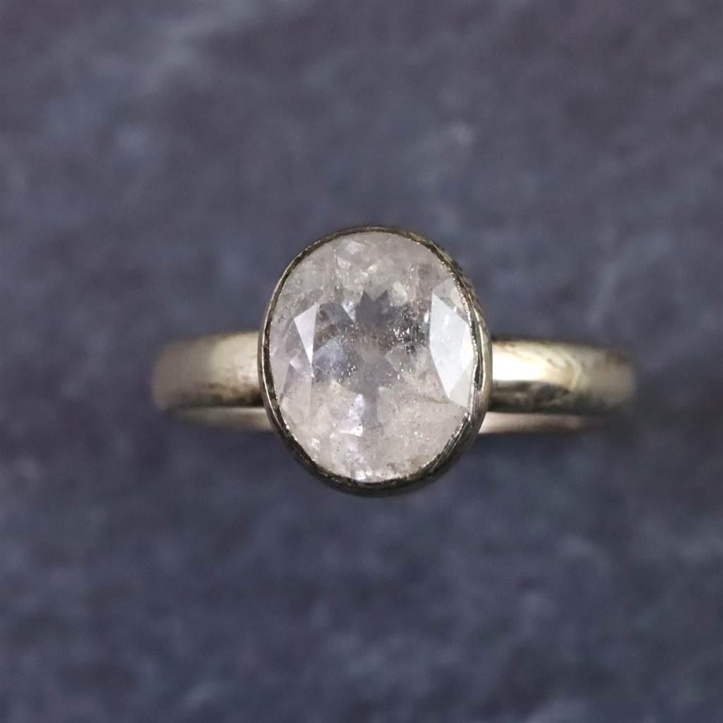 ロシア産 フェナカイト 9X7mmオーバルカット リング 14号 #265041枚目の画像