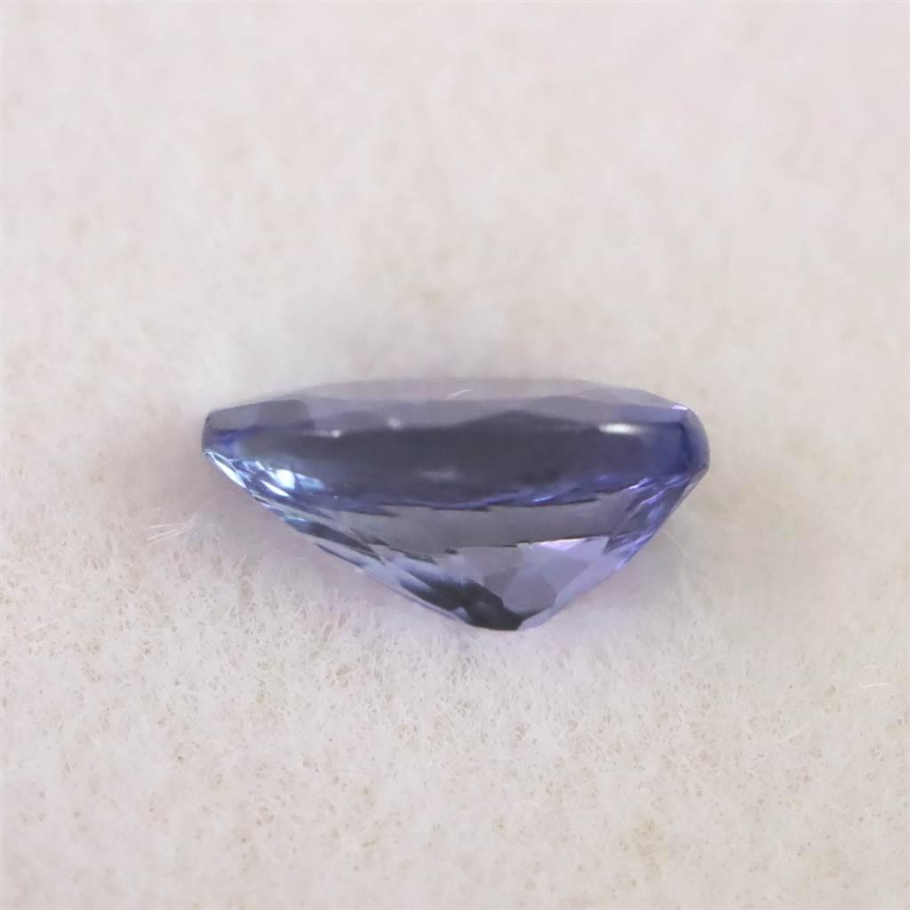 タンザナイト 非加熱 5.9mmオーバル ファセットカット ルース 0.45ct #26789 | 5枚目