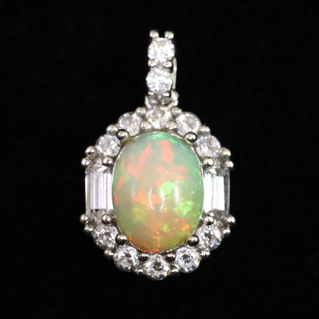 プレシャスオパール 9mm オーバル ペンダント 1.58ｇ #676011枚目の画像