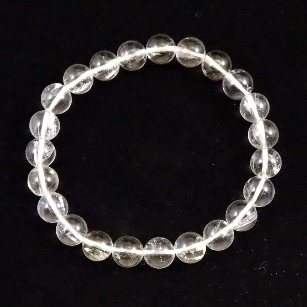 クォーツインクォーツ 貫入水晶 8mmブレスレット 17.7g #218861枚目の画像